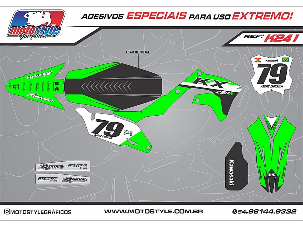 K241 GRÁFICO ADESIVO KAWASAKI