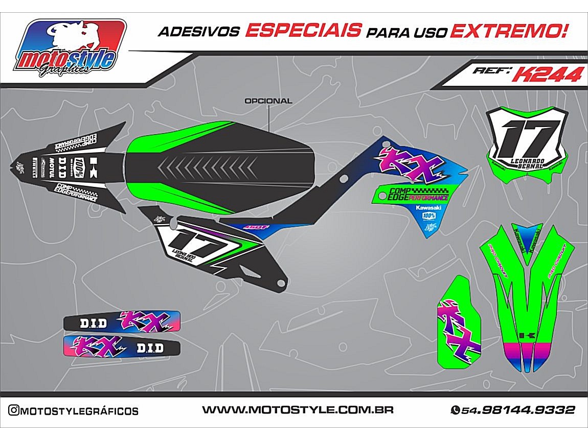 K244 GRÁFICO ADESIVO KAWASAKI