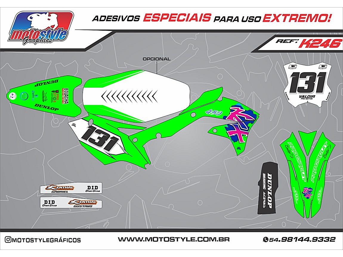 K246 GRÁFICO ADESIVO KAWASAKI