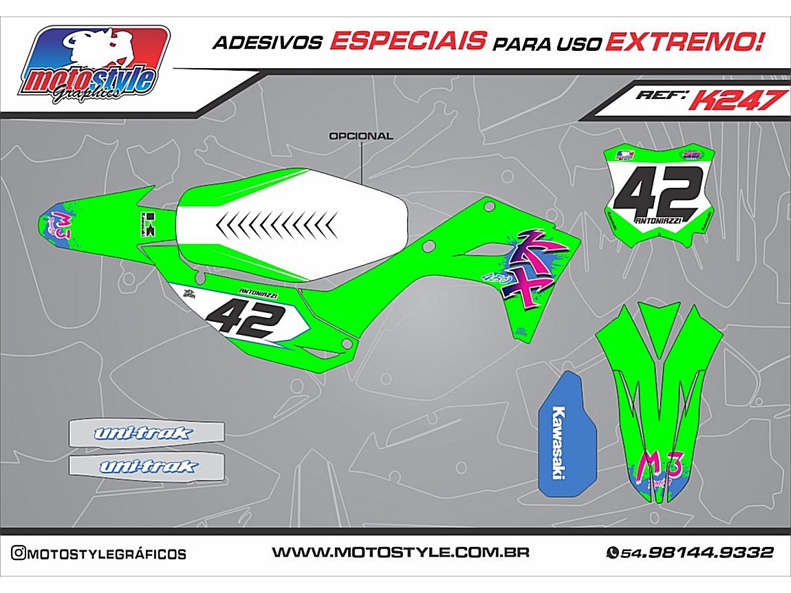 K247 GRÁFICO ADESIVO KAWASAKI