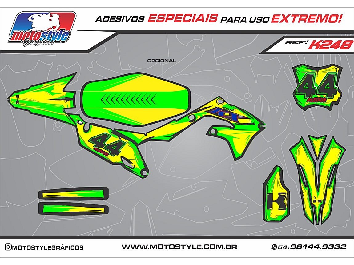 K248 GRÁFICO ADESIVO KAWASAKI