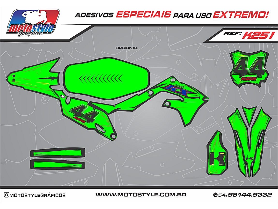 K251 GRÁFICO ADESIVO KAWASAKI