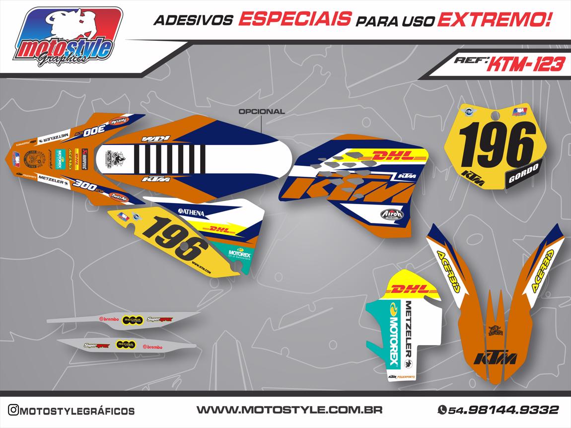 KTM 123 GRÁFICO ADESIVO KTM