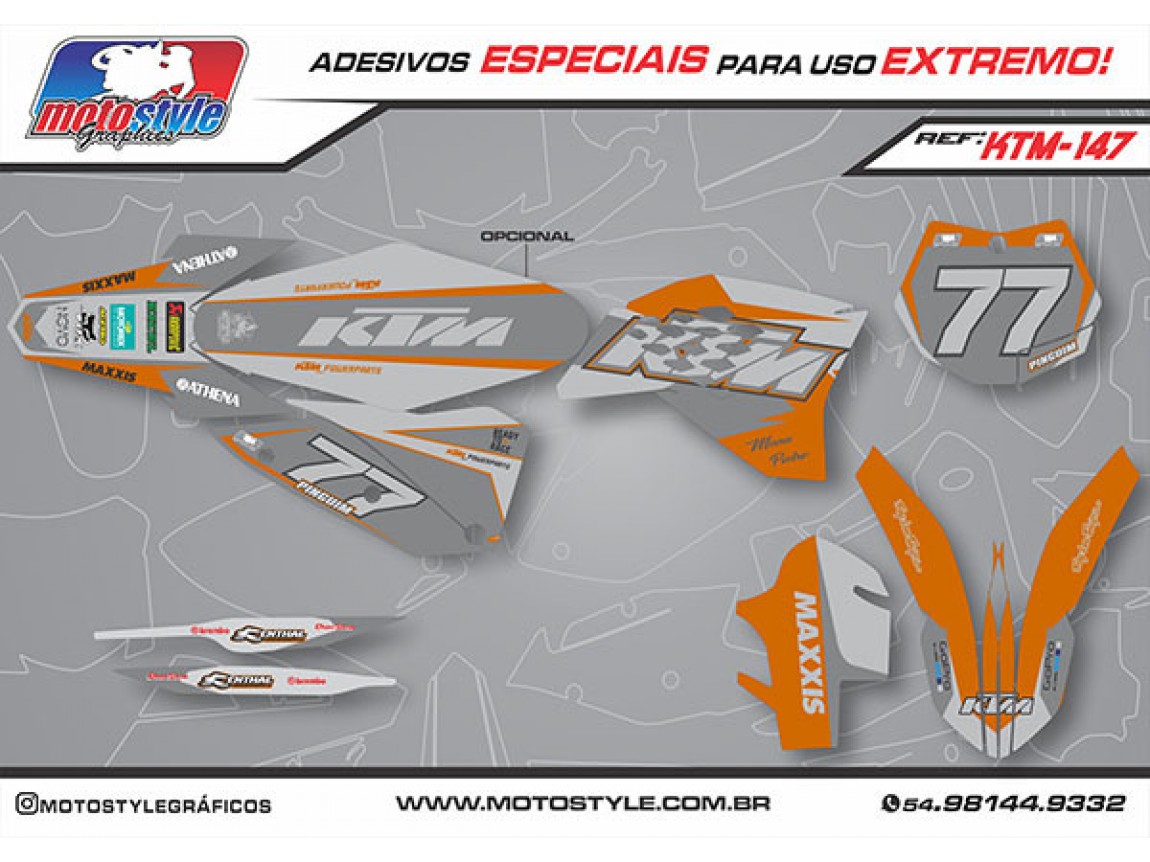 KTM 147 GRÁFICO ADESIVO KTM