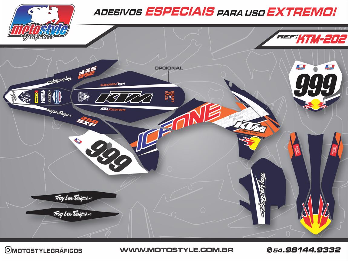 KTM 202 GRÁFICO ADESIVO KTM