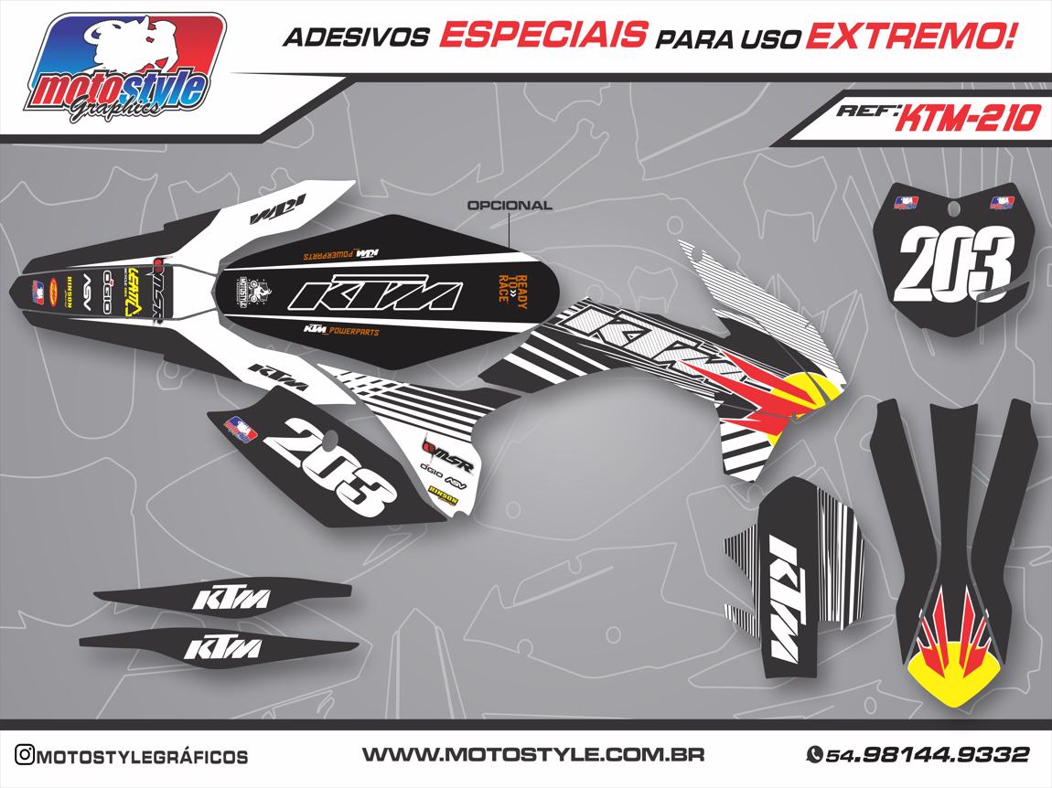 KTM 210 GRÁFICO ADESIVO KTM
