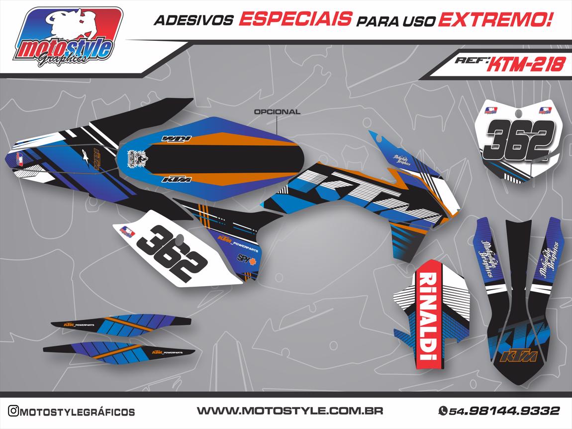 KTM 218 GRÁFICO ADESIVO KTM