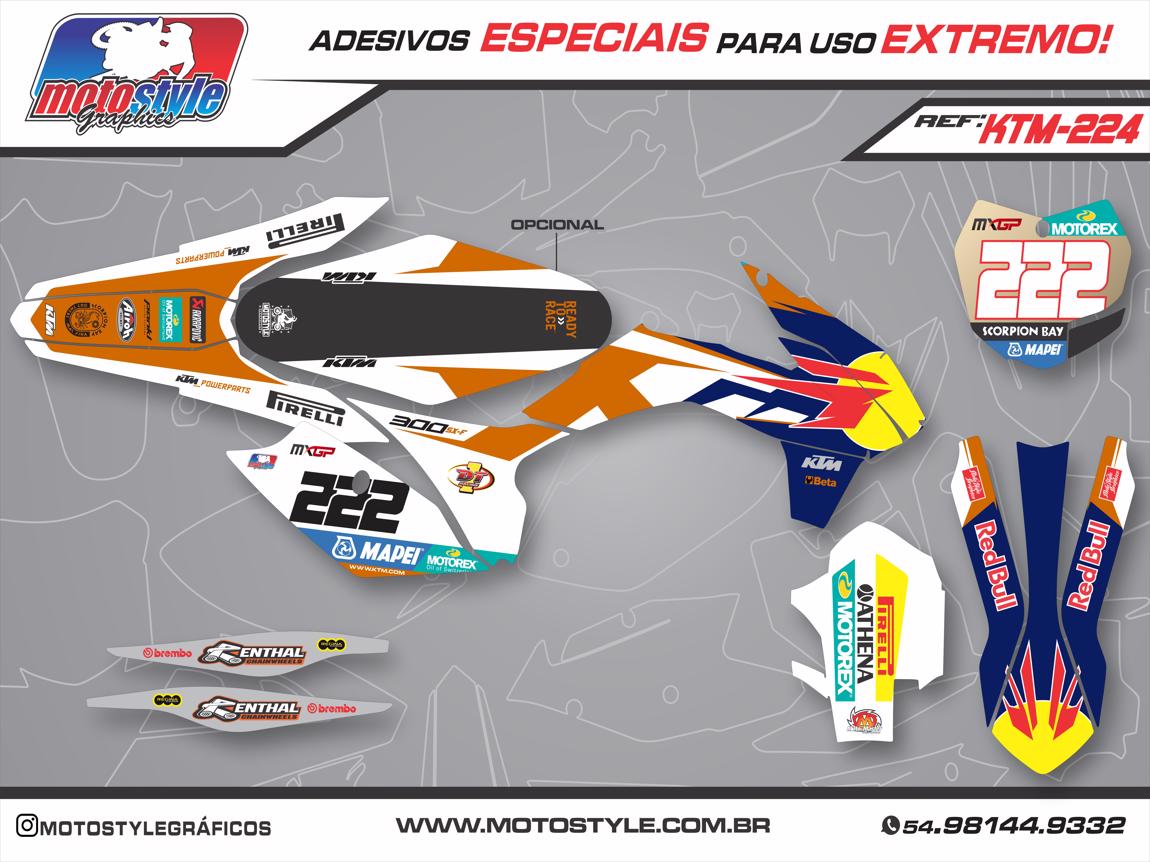 KTM 224 GRÁFICO ADESIVO KTM