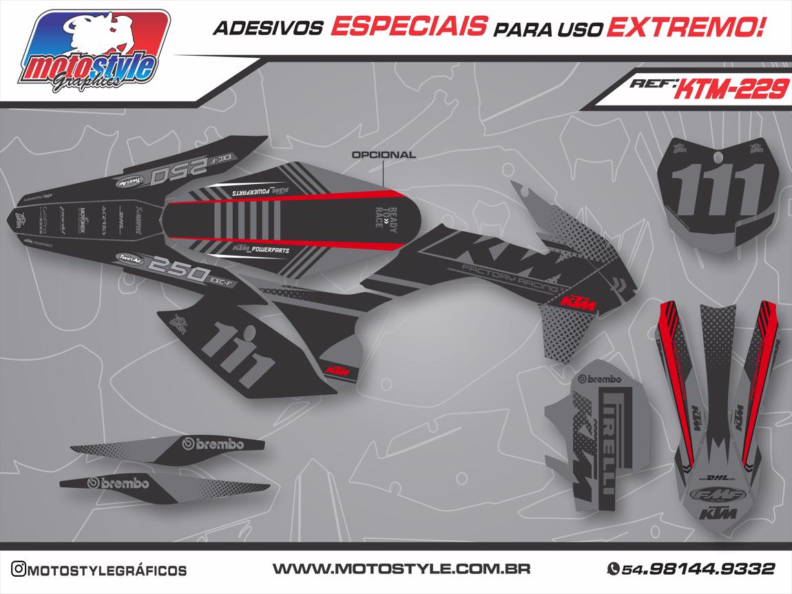 KTM 229 GRÁFICO ADESIVO KTM FACTORY RACING