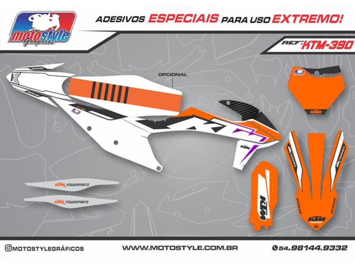 KTM 390 GRÁFICO ADESIVO KTM