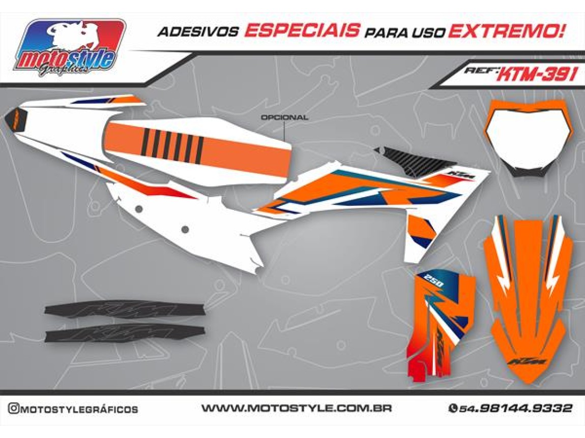 KTM 391 GRÁFICO ADESIVO KTM