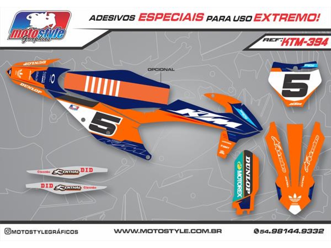 KTM 394 GRÁFICO ADESIVO KTM