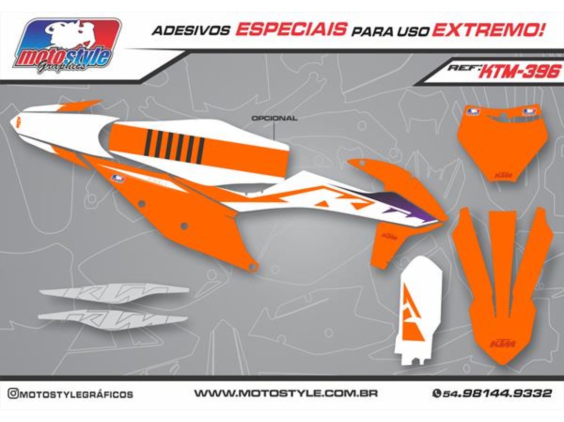KTM 396 GRÁFICO ADESIVO KTM