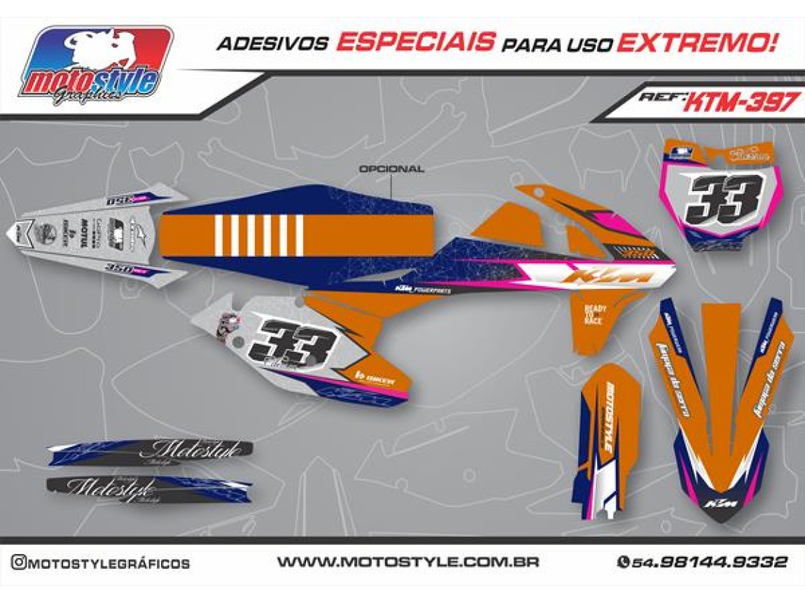 KTM 397 GRÁFICO ADESIVO KTM
