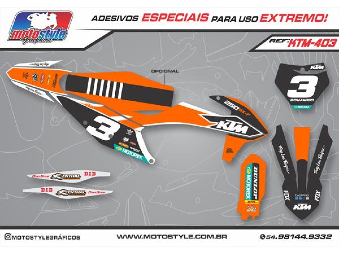 KTM 403 GRÁFICO ADESIVO KTM