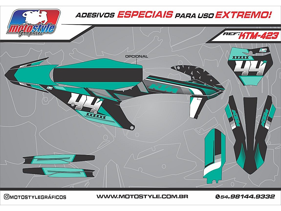 KTM 423 GRÁFICO ADESIVO KTM