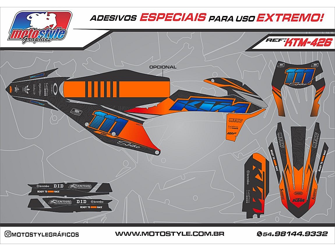 KTM 426 GRÁFICO ADESIVO KTM