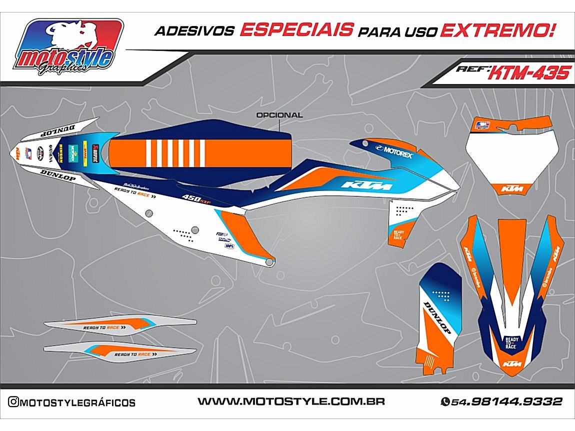 KTM 435 GRÁFICO ADESIVO KTM