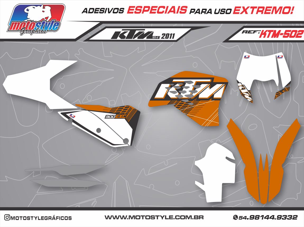 KTM 502 GRÁFICO ADESIVO RÉPLICA KTM SXF 2011