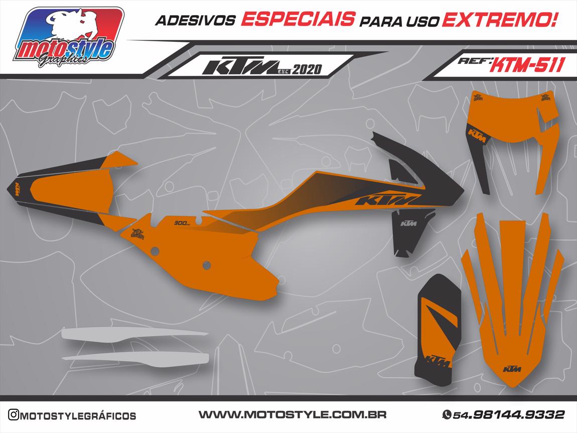 KTM 511 GRÁFICO ADESIVO RÉPLICA KTM EXC 2020