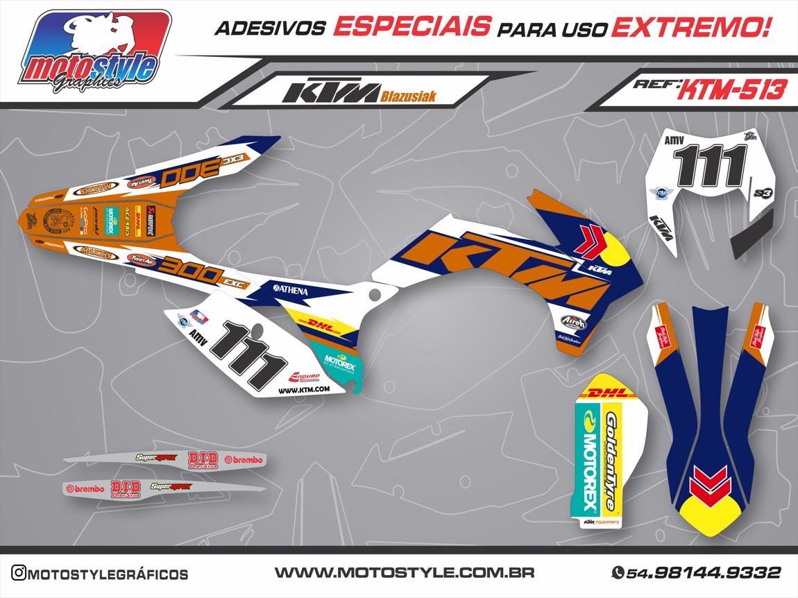 KTM 513 GRÁFICO ADESIVO RÉPLICA KTM BLAZUSIAK 2014