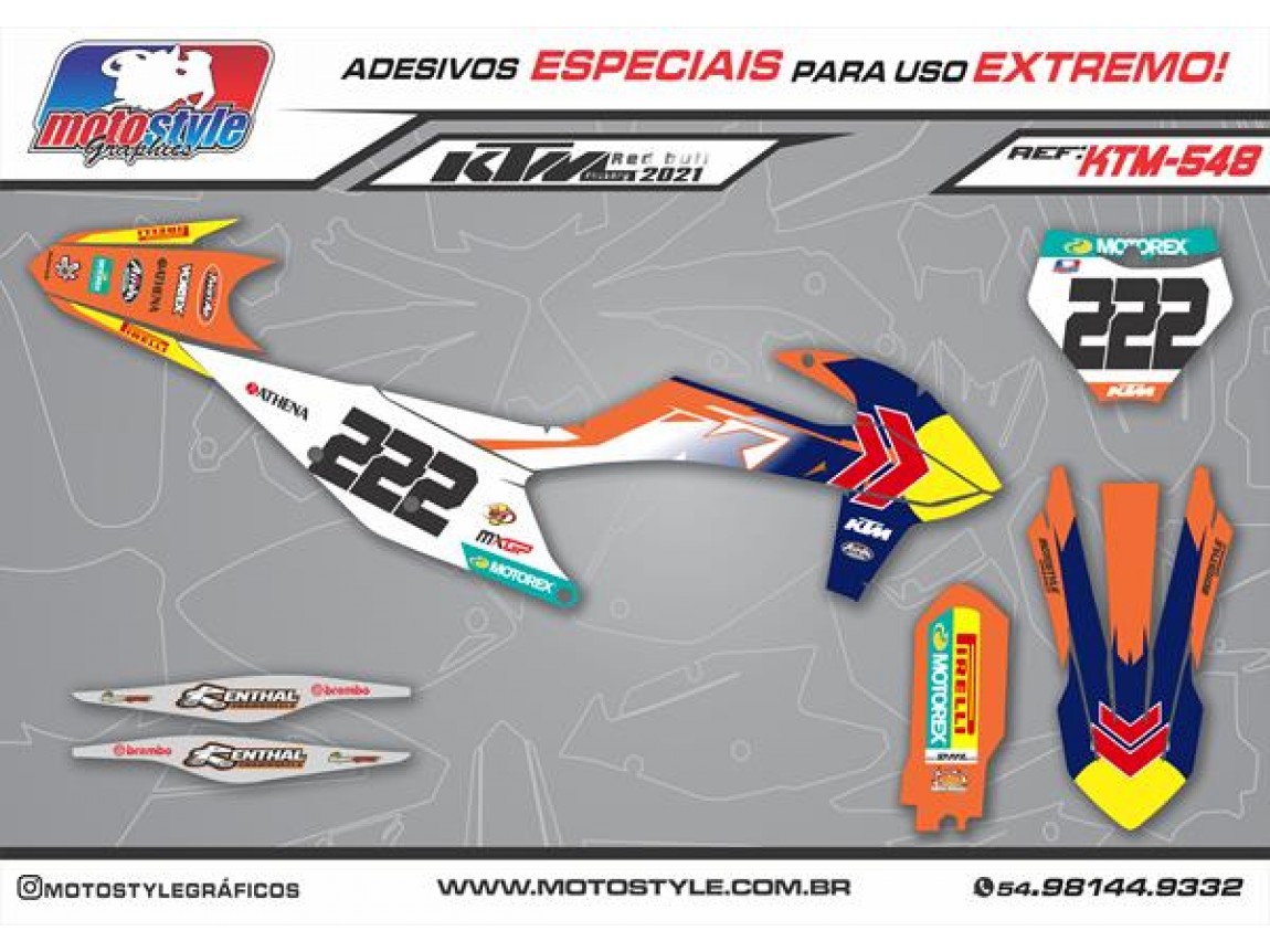 KTM 548 GRÁFICO ADESIVO FACTORY 2021
