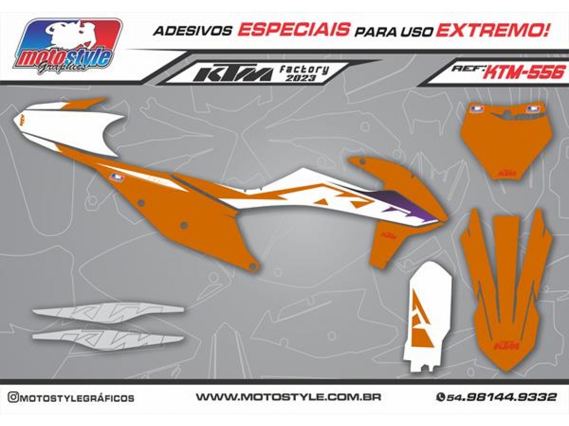 KTM 556 GRÁFICO ADESIVO KTM FACTORY 2023