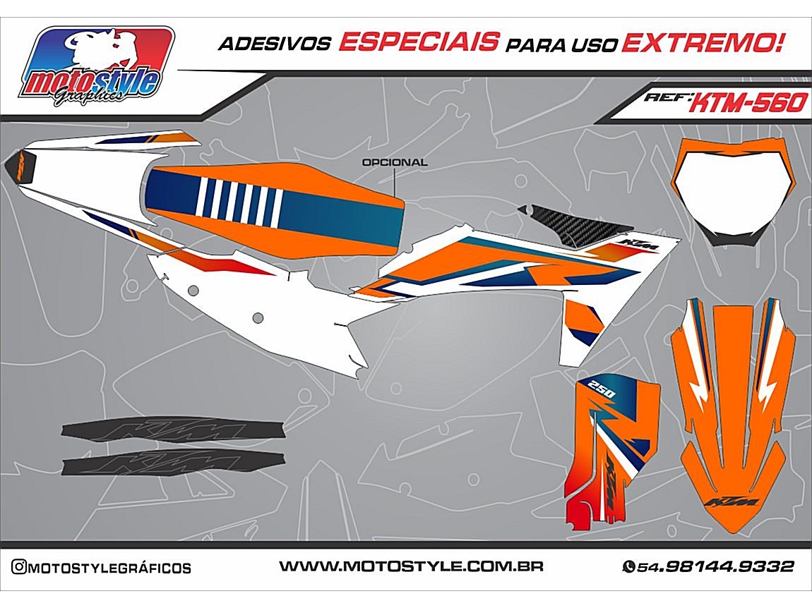 KTM 560 GRÁFICO ADESIVO KTM SXF 250 2023