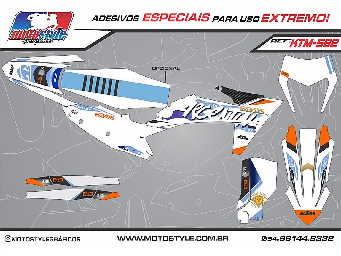 KTM 562 GRÁFICO ADESIVO KTM EXC 300 2023