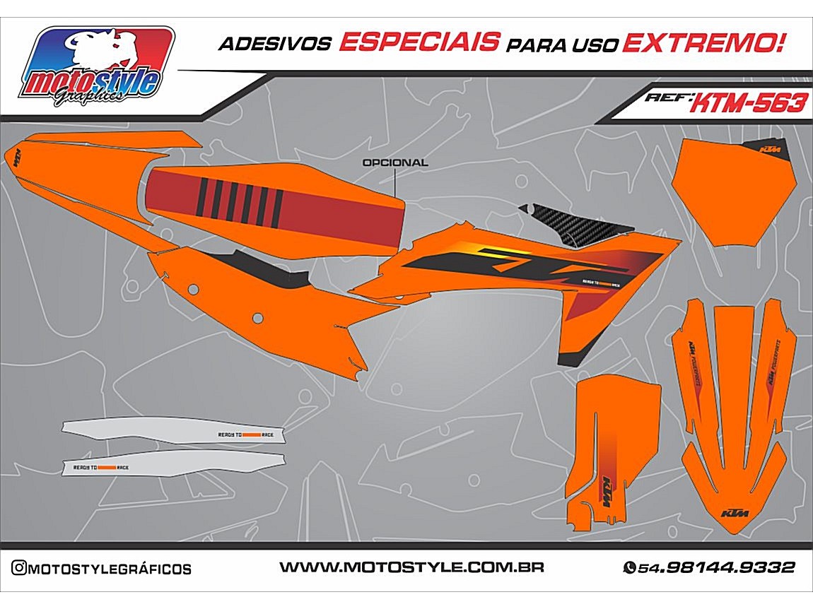 KTM 563 GRÁFICO ADESIVO KTM EXC 300 2024