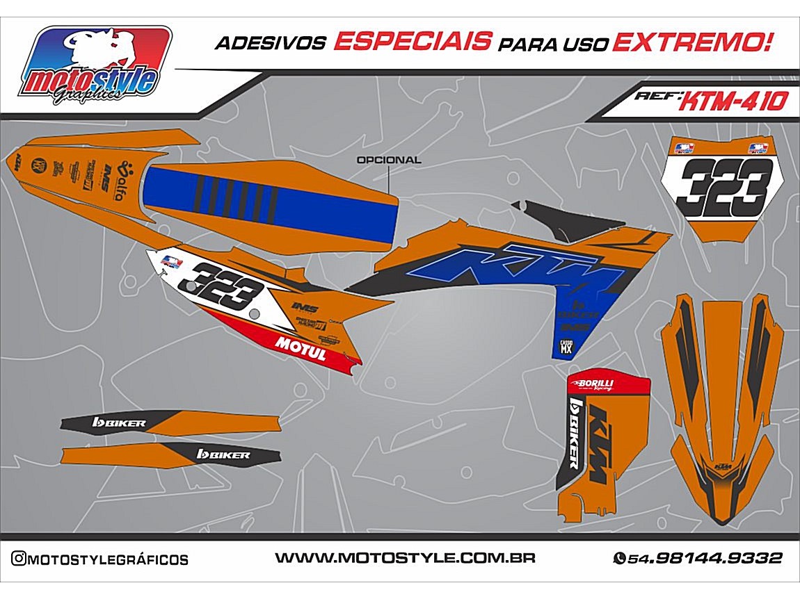 KTM 711 GRÁFICO ADESIVO KTM