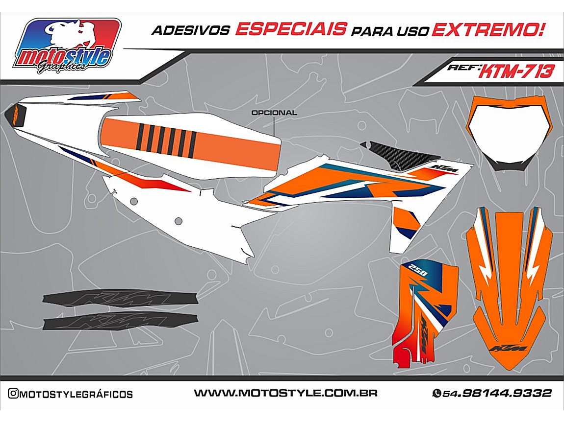 KTM 713 GRÁFICO ADESIVO KTM