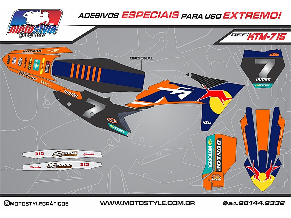 KTM 715 GRÁFICO ADESIVO KTM