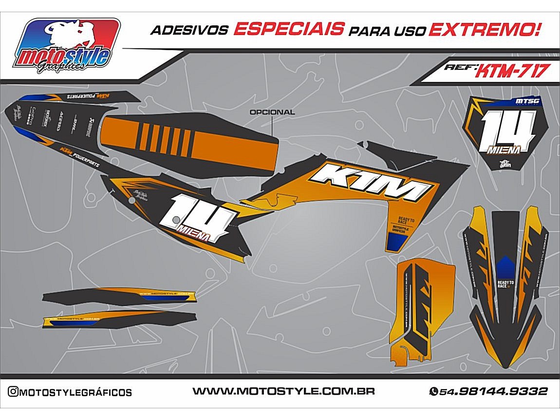 KTM 717 GRÁFICO ADESIVO KTM