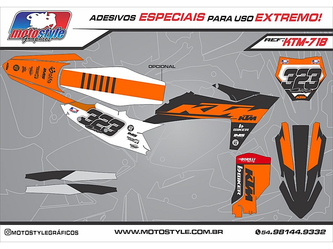 KTM 718 GRÁFICO ADESIVO KTM