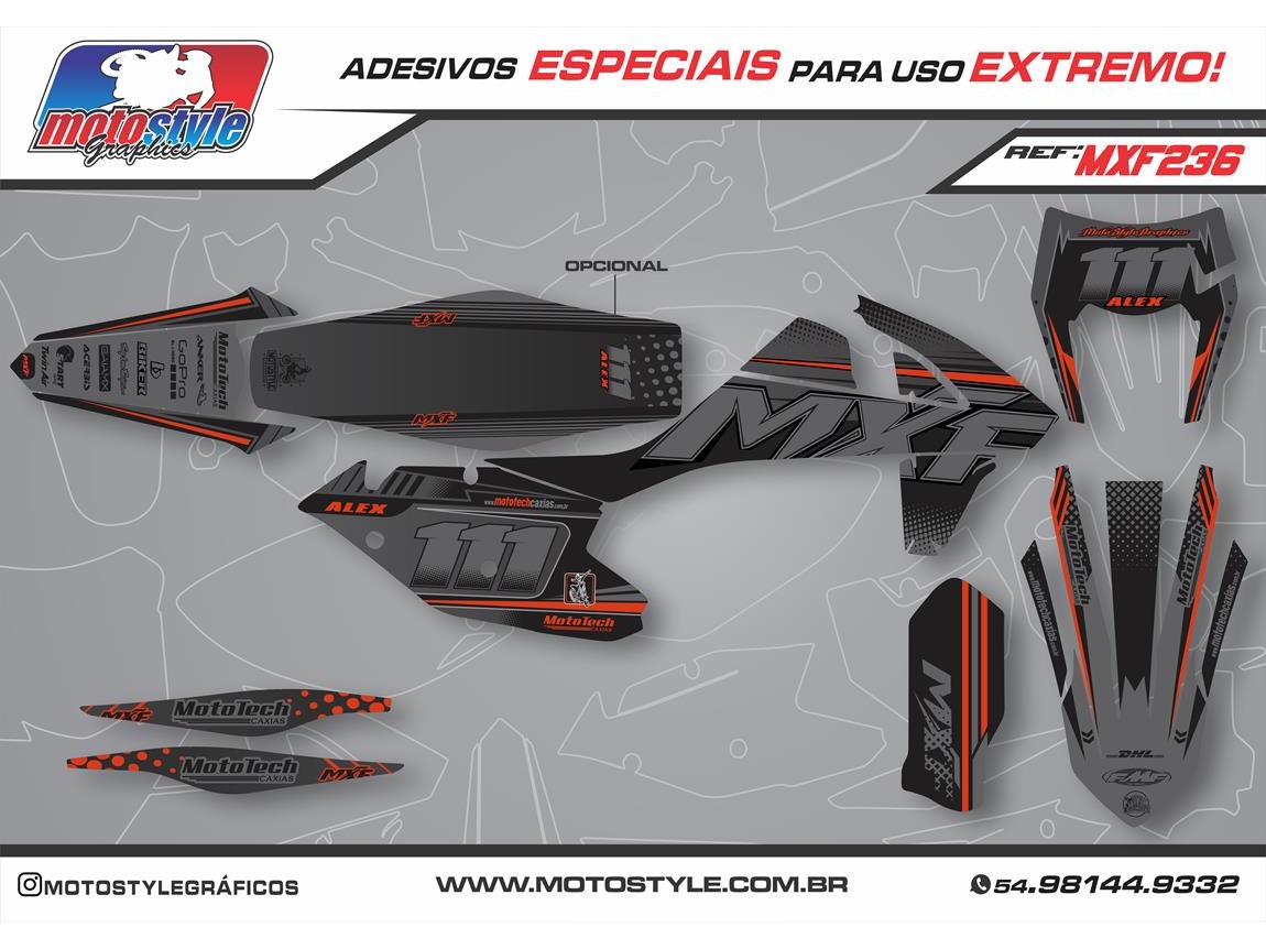 MXF 236 GRÁFICO ADESIVO MXF 4T