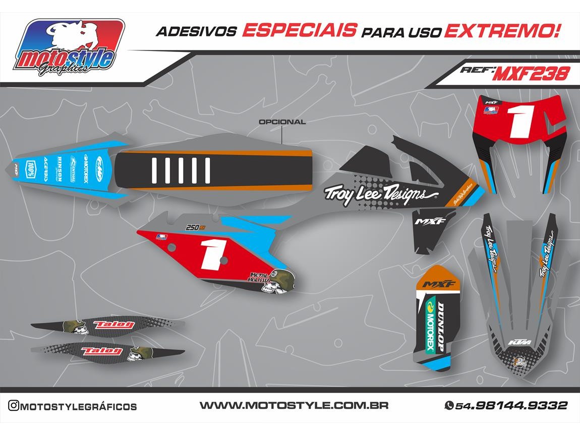 MXF 238 GRÁFICO ADESIVO MXF 4T