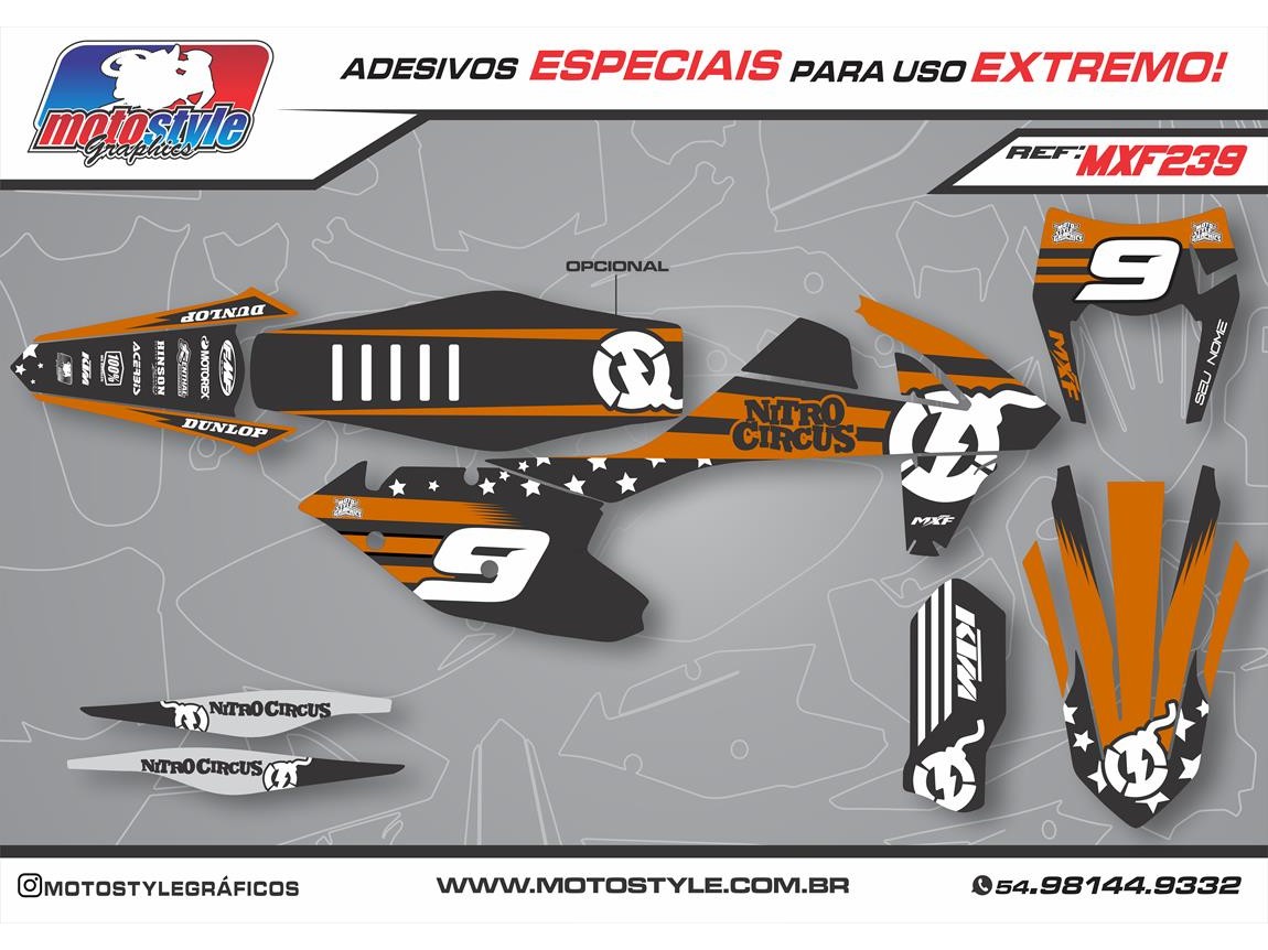 MXF 239 GRÁFICO ADESIVO MXF 4T