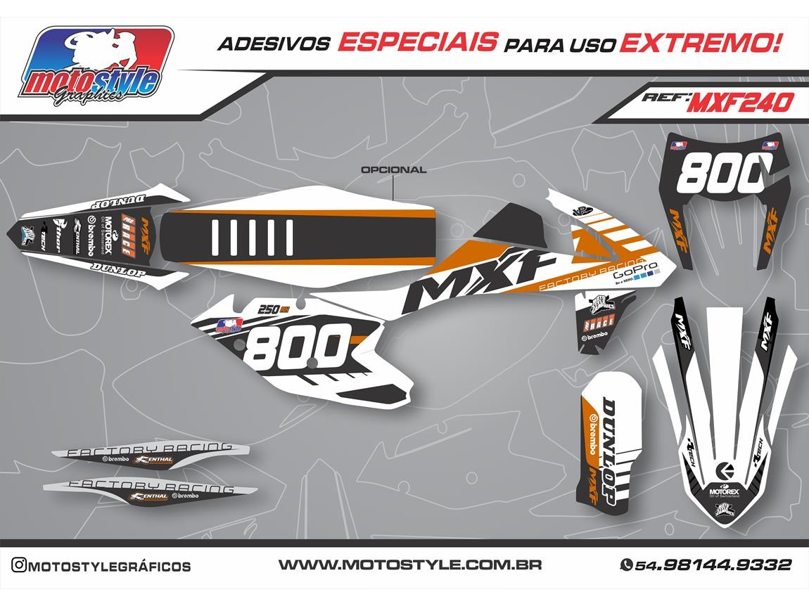 MXF 240 GRÁFICO ADESIVO MXF 4T