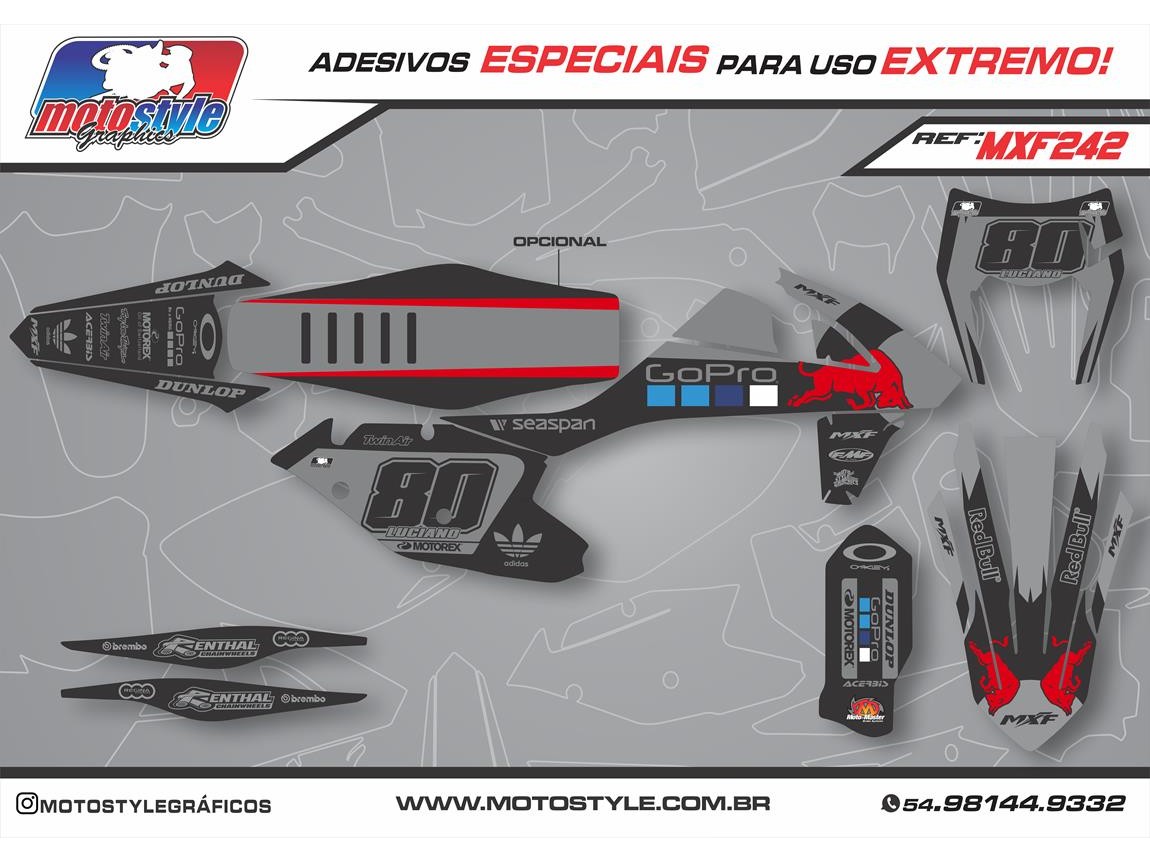 MXF 242 GRÁFICO ADESIVO MXF 4T