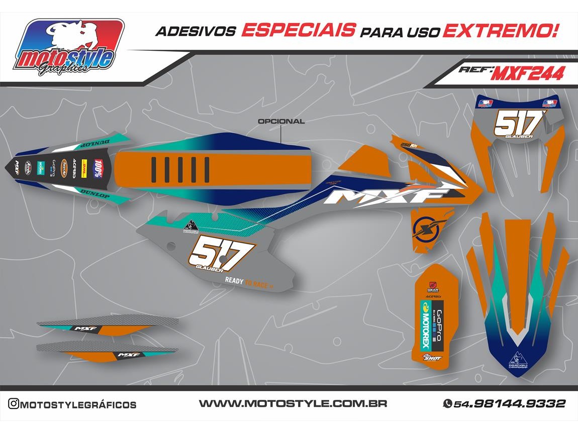 MXF 244 GRÁFICO ADESIVO MXF 4T