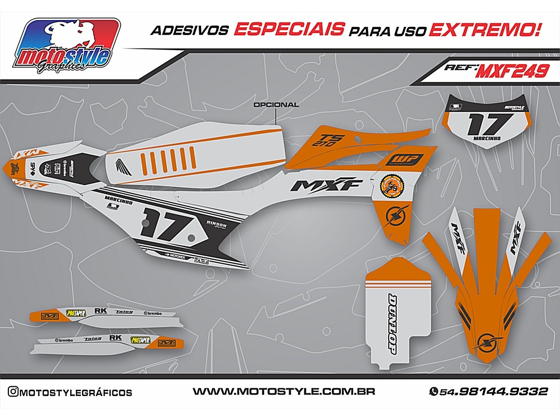 MXF 249 GRÁFICO ADESIVO MXF 4T