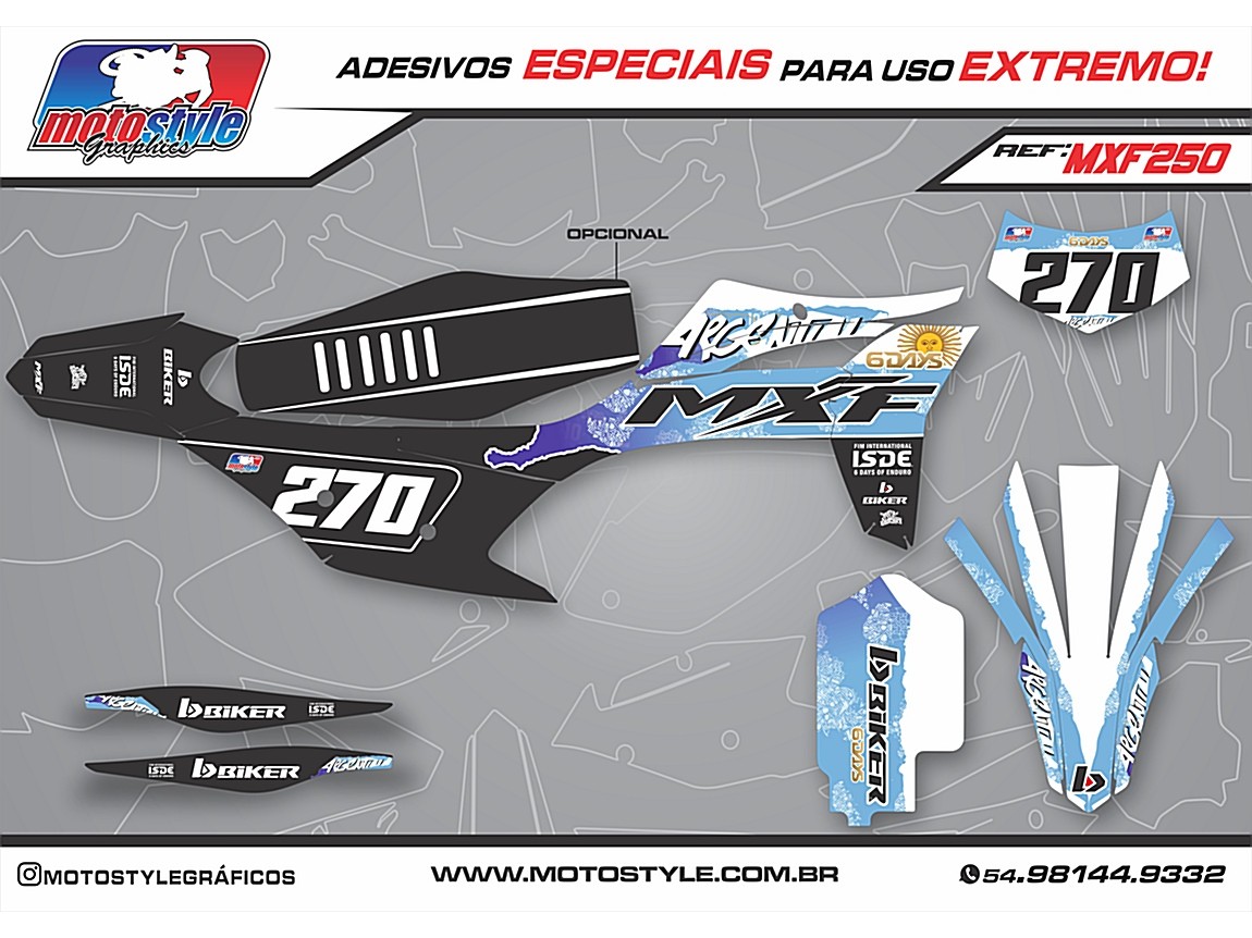 MXF 250 GRÁFICO ADESIVO MXF 4T