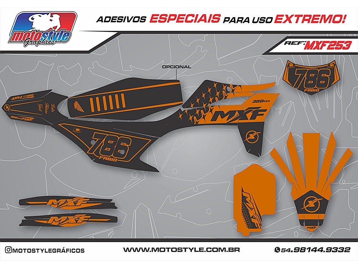 MXF 253 GRÁFICO ADESIVO MXF 4T