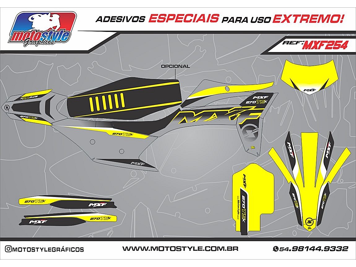 MXF 254 GRÁFICO ADESIVO MXF 4T