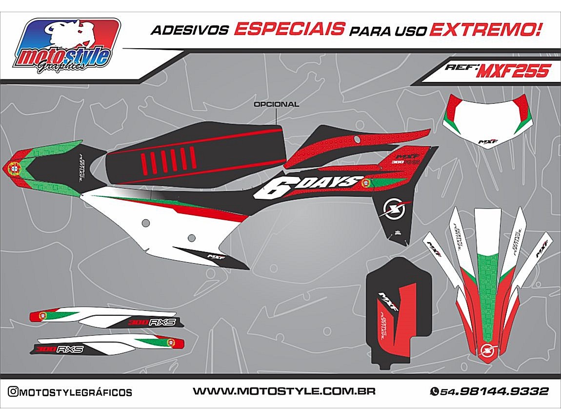 MXF 255 GRÁFICO ADESIVO MXF 4T