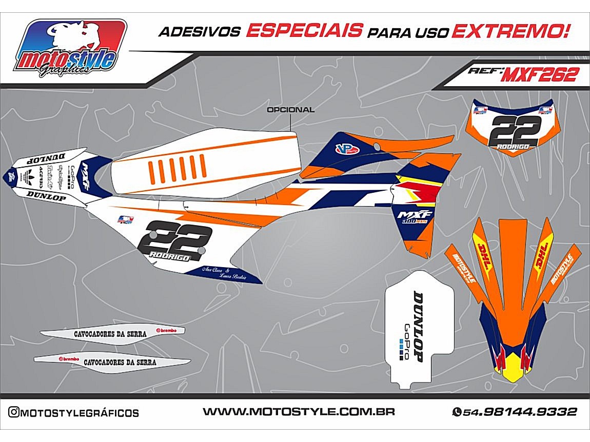 MXF 262 GRÁFICO ADESIVO MXF 4T