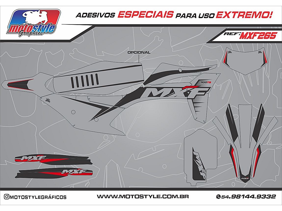 MXF 265 GRÁFICO ADESIVO MXF 4T