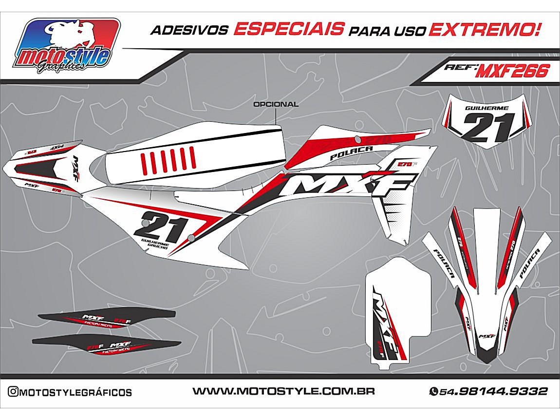 MXF 266 GRÁFICO ADESIVO MXF 4T