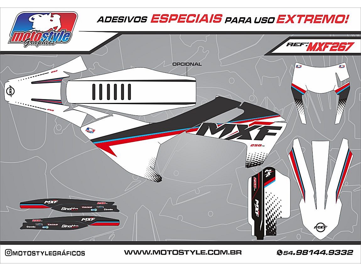 MXF 267 GRÁFICO ADESIVO MXF 4T